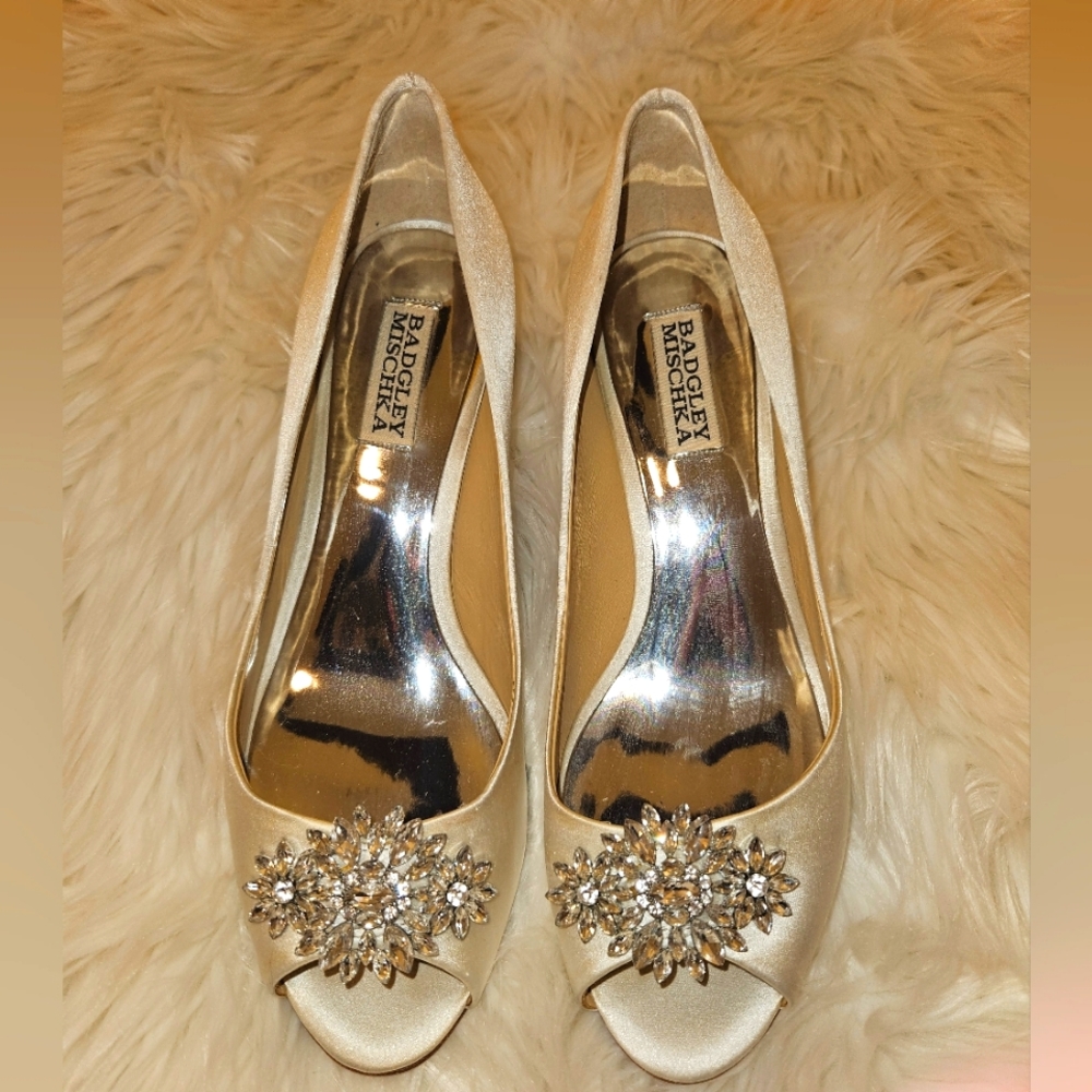 Badgley Mischka Wedding Heels Size 8